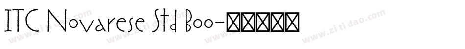 ITC Novarese Std Boo字体转换